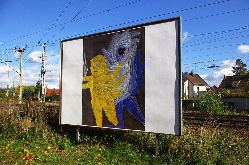 Matthias Haase, Malerei, Nadler-Galerie Elsterwerda, Plakat, Reverse, 2020